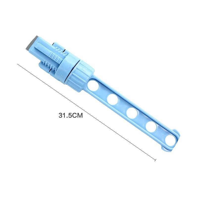 Space-saving drying rack multifunctional portable travel hotel indoor buckle five-hole drying rack: Blue
