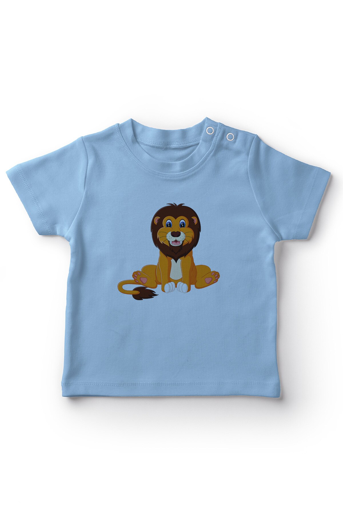 Angemiel baby sød løve baby dreng t-shirt blå