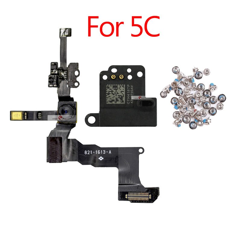 3pcs/set earpiece+Full screws For iPhone 5 SE 5s 5G 5C Front Camera Proximity Sensor Flex Cable: 5c 3pcs