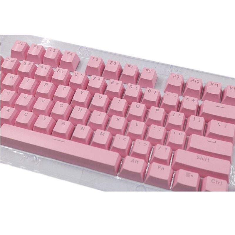 Teclas blancas 104 para teclado mecánico, teclas de juego resistentes al desgaste, sin aceite, color blanco
