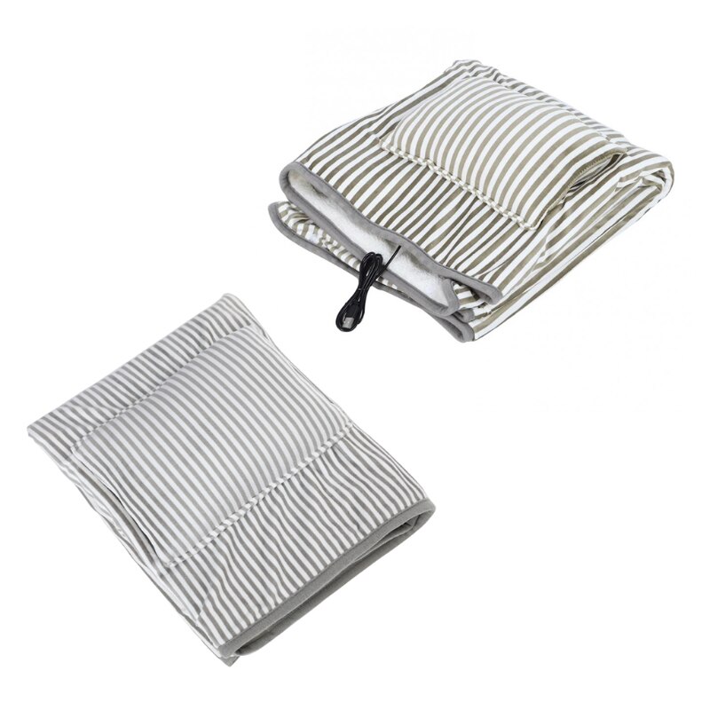 Smart USB Heated Knee Pads Electric Blanket Soft Flannel Safety Household Temperature Keep Warm Adjustable Thermostat Handy Bed