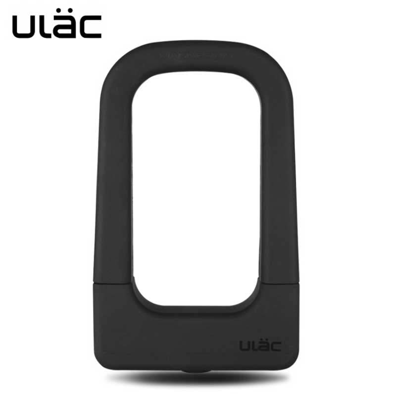 ULAC-cerradura de silicona en forma de U para bicicleta de montaña, antirrobo Universal, fuerte, duradero, de aluminio, anticolisión, de