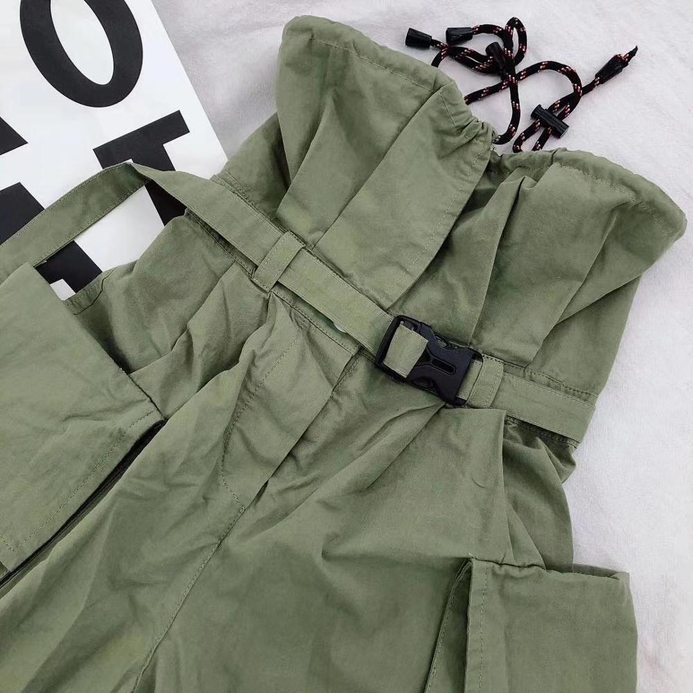 Children green overalls spring autumn jimpsuits girls pants baby loose overalls pants 3-16Y ws1656