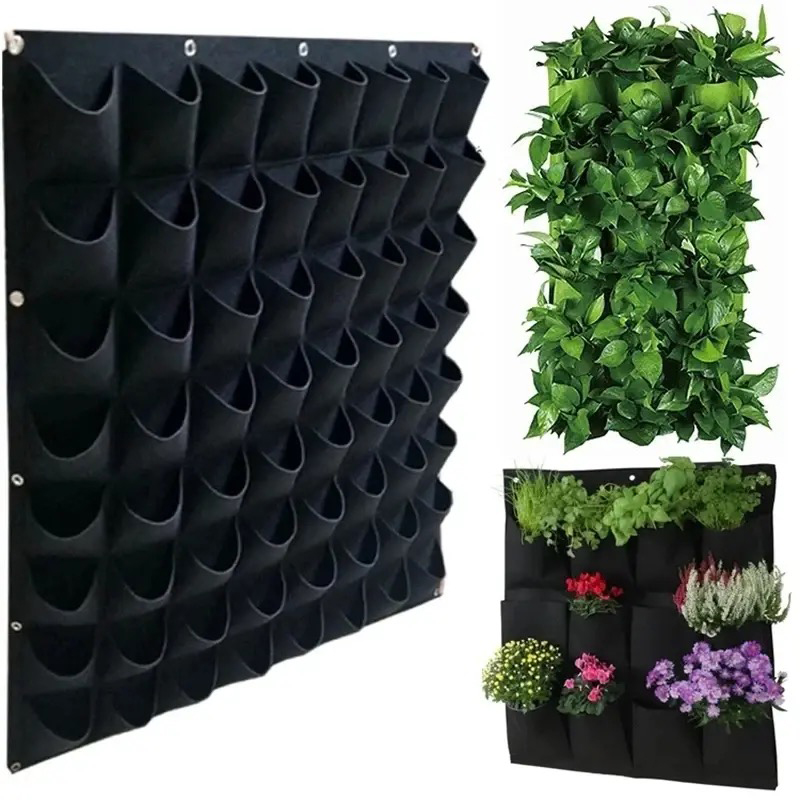 Sac de plantation mural suspendu, plusieurs poches, sac de culture, jardinière verticale pour légumes de jardin, bonsaï vivant, Pot de plantes, fourniture pour la maison
