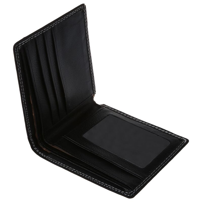 Hommes de luxe en cuir carte porte-monnaie organisateur à deux volets portefeuille porte-monnaie