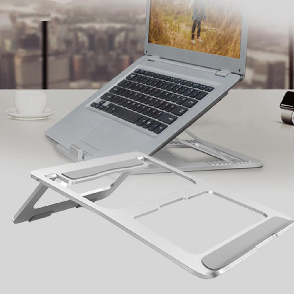 Laptop Holder for MacBook Pro Computer Foldable Aluminium Alloy Laptop Cooling Desktop Stand Bracket Laptop Holder