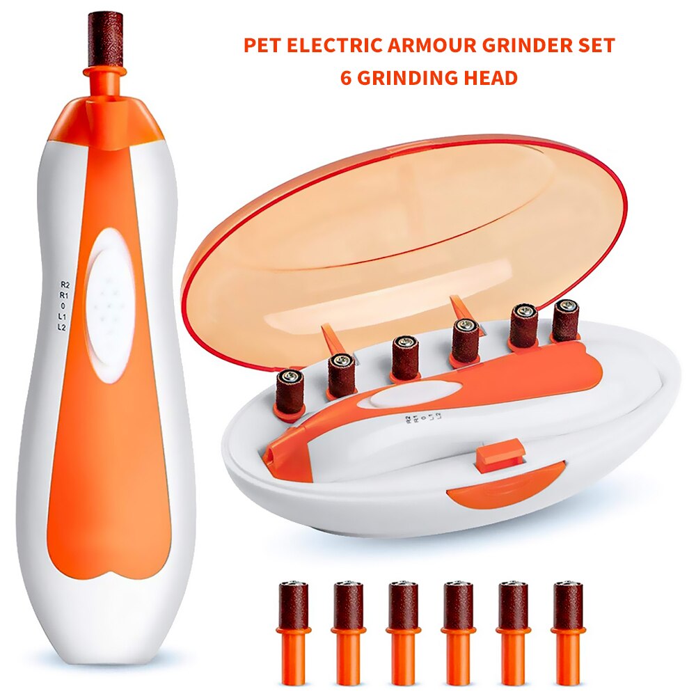 Painless Dog Nail Grinders Pet Nail Clippers Quiet Electric Dog Cat Paws Nail Grooming Trimmer Tools