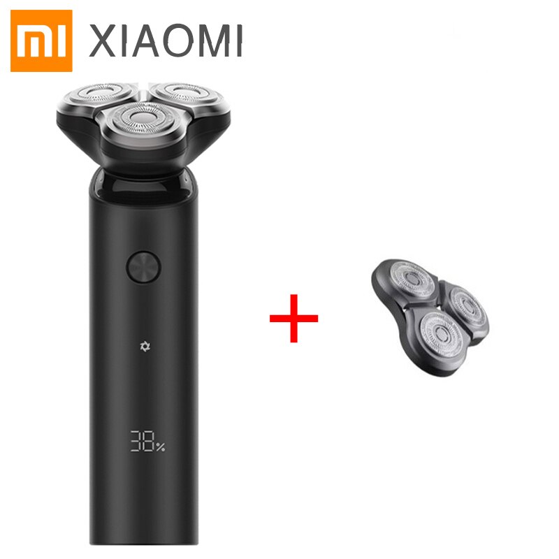 Xiaomi mijia elektrisk barbermaskin  s500 bærbar bøye seg barberhøvel 3 hode tørr våtbarbering vaskbar skjeggtrimmer trimmer intelligent lavt støynivå: Legg til hode