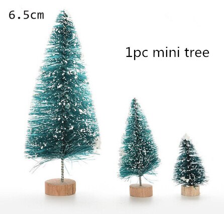 1/3/5/10pcs DIY Christmas Tree Small Pine Tree Mini Trees Placed In The Desktop Home Decor Christmas Dollhouse Decor Kids