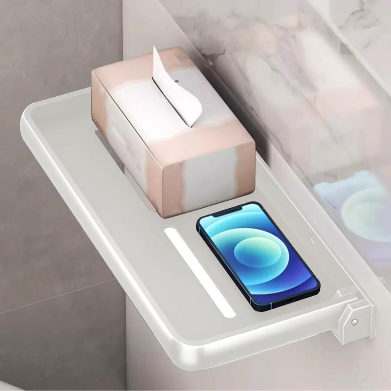Étagère rabattable pour camping-car, support de rangement mural pliable, présentoir pliable, étagères murales pour gel douche, shampoing, livres pour smartphones