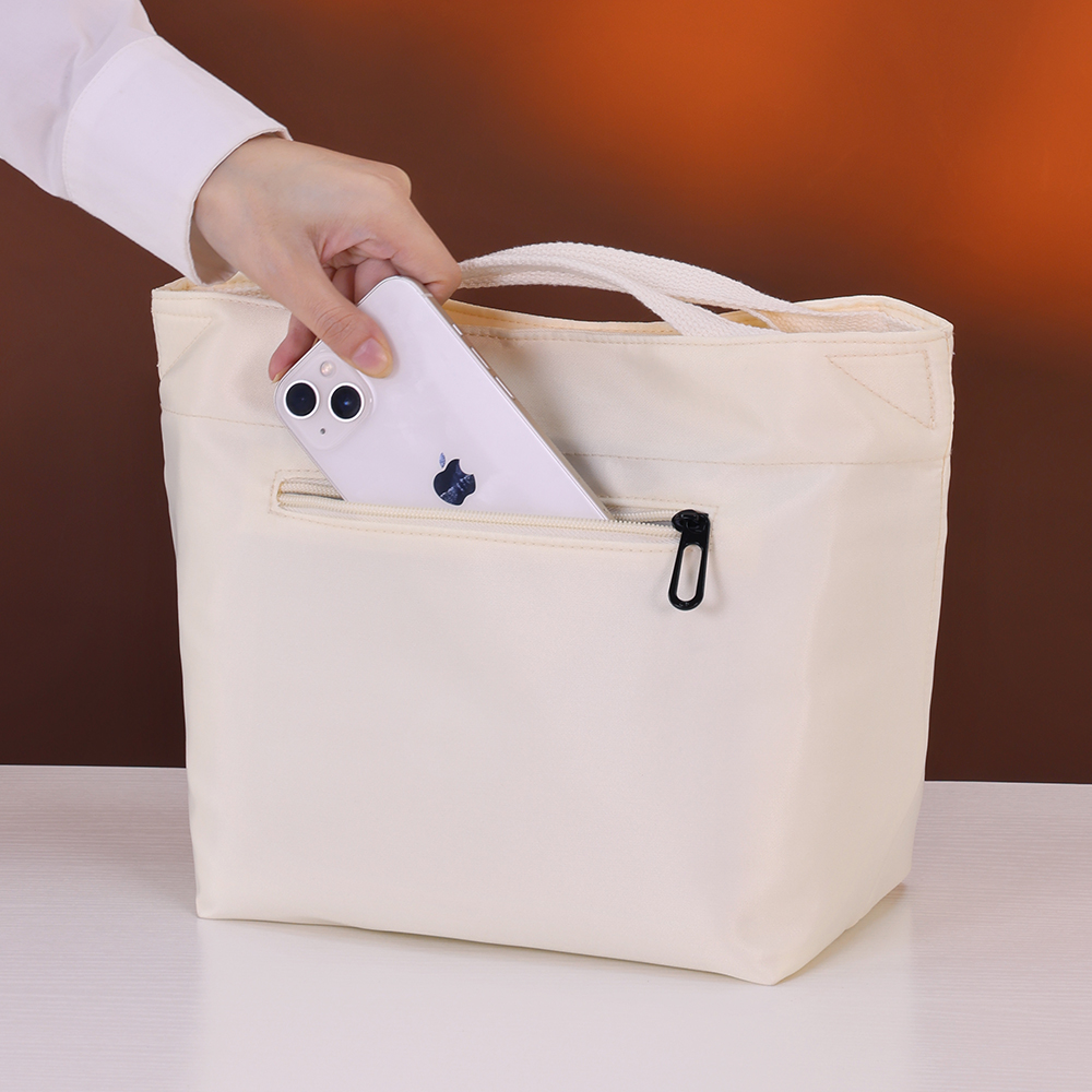 Eenvoudige draagbare thermische tas voor vrouwen Geïsoleerde lunchbox Tote Waterdichte kantoorvoedselkoeltas Lunchtas Bento-zakje