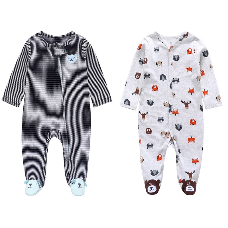 Carter Peuter Herfst Baby Jongens Lange Mouwen Jumpsuit Baby Meisje Bodysuit