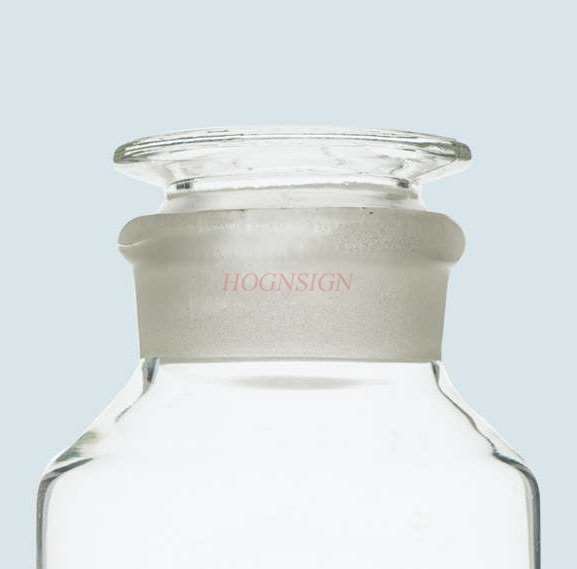 Wide-mouth bottle transparent 250ml lead-free sealed glass instrument chemical experiment supplies frosted glass bottle