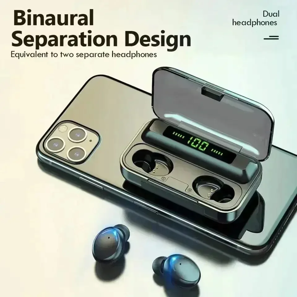 Nuevos auriculares F9-5 Bluetooth 5,3 auriculares inalámbricos estéreo Hifi auriculares deportivos impermeables audífonos con micrófono manos libres