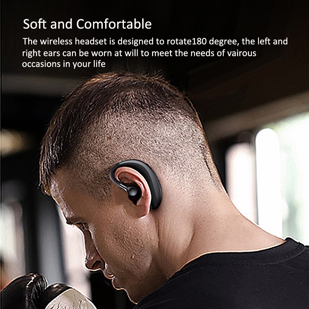 Bluetooth Koptelefoon Hoofdtelefoon Handsfree Oorhaakje Draadloze Headset Drive Call Sport Koptelefoon Met Microfoon Voor Xiaomi Huawei Telefoon