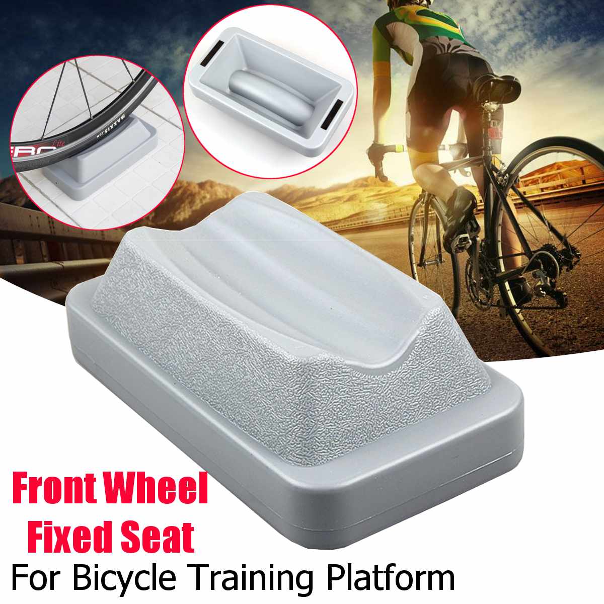 Roller Bicycle Training Front Wheel Stand Indoor Exercise Bike Roller Trainer Pad Booster Accessories MTB Home Cycling