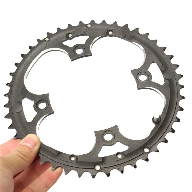 Kulstofstål 48t cykel kranksæt 104 bcd kædering cykel krankring mtb landevejscykel kædehjul til shimano slx  xt 7/8/9 hastighed