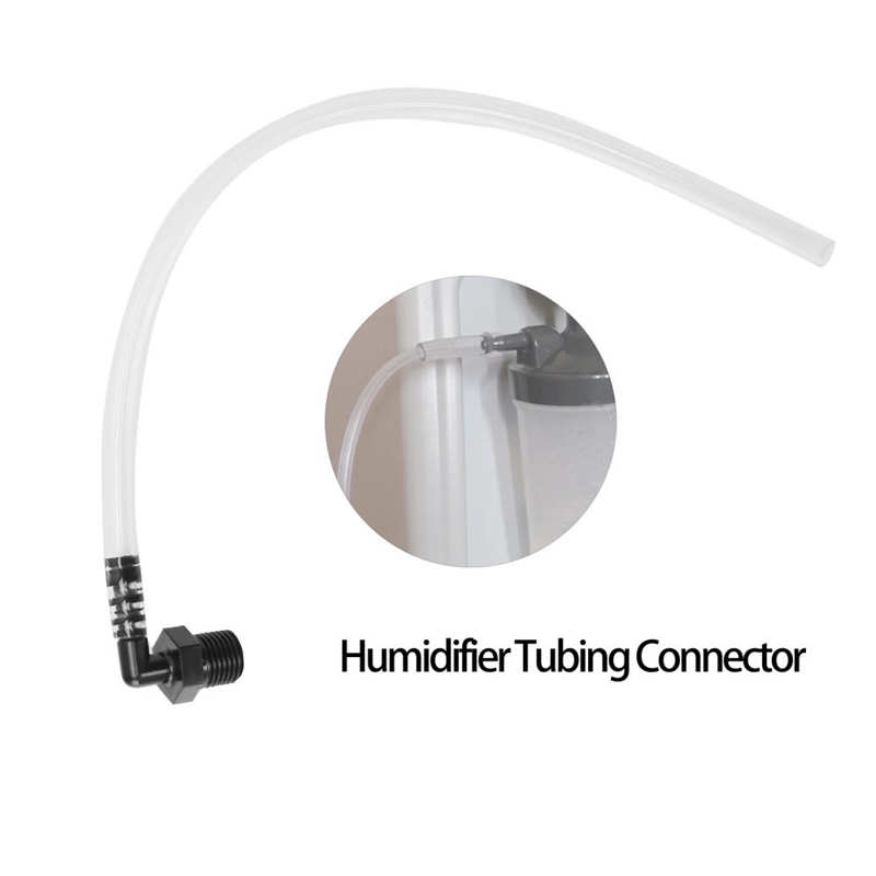 90 Degrees Humidifier Tubing Connector Adapter for 5L Oxygen Generator Humidifier Cup Health Care Tool