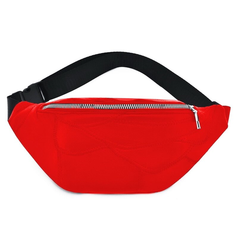 2020 popular das mulheres saco da cintura bloco de fanny pu bolsa de cinto pequena bolsa de telefone chave branco preto pacotes de cintura: BROWN