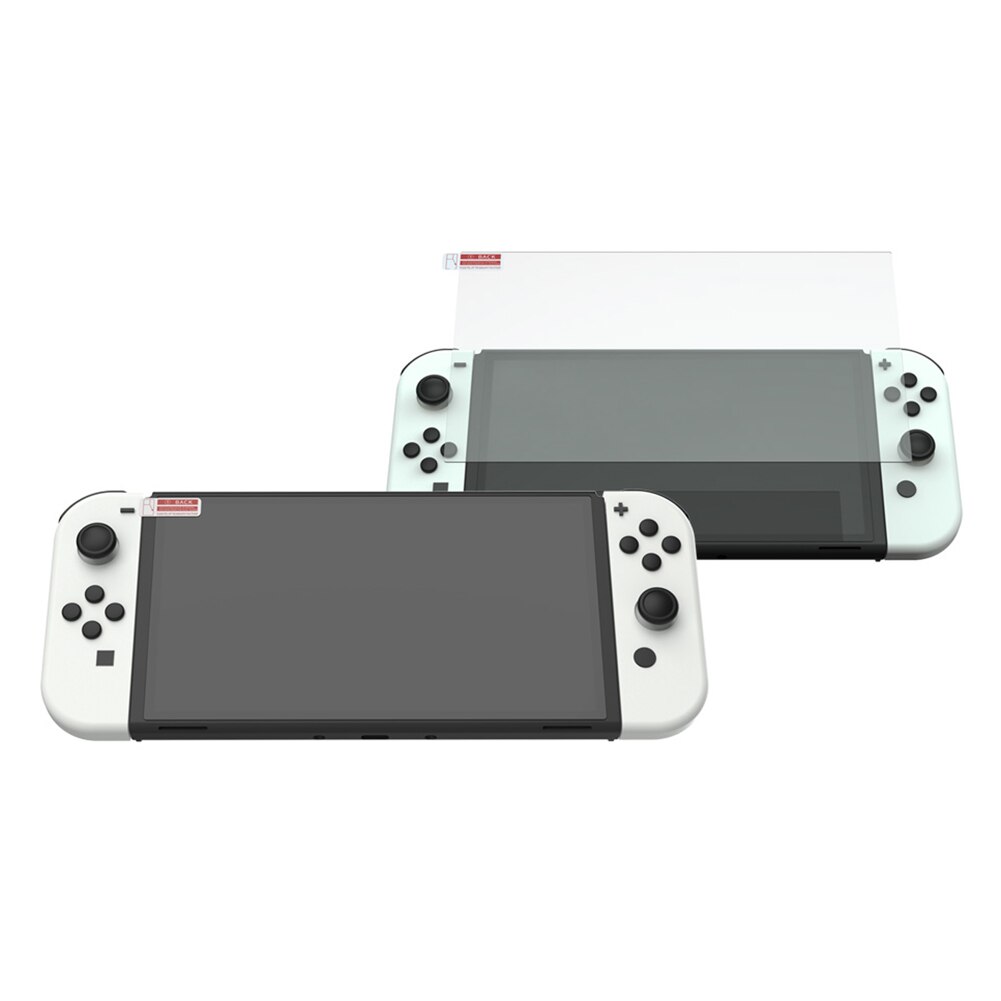 2 Stuks Screen Protectors Gehard Glas Film Voor Nintendo Switch Oled Beschermende Glas Op Screen Guard Game Console Accessoires
