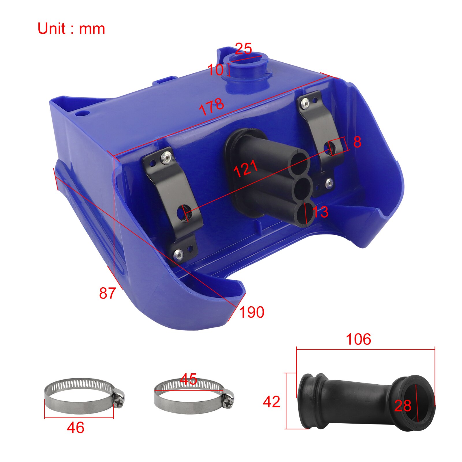 Kohlenhydrate Vergaser Luft Kasten Filter Reiniger Montage Für Yamaha PW80 PW 80 PY80 PEEWEE 80 PW PY 80 Grube Fahrrad
