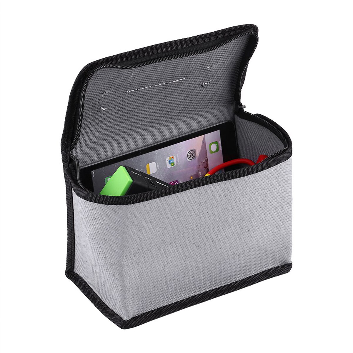 Bolsa de almacenamiento de seguridad para batería LiPo a prueba de fuego, protector de fibra de vidrio, paquete de carga para teléfono portátil