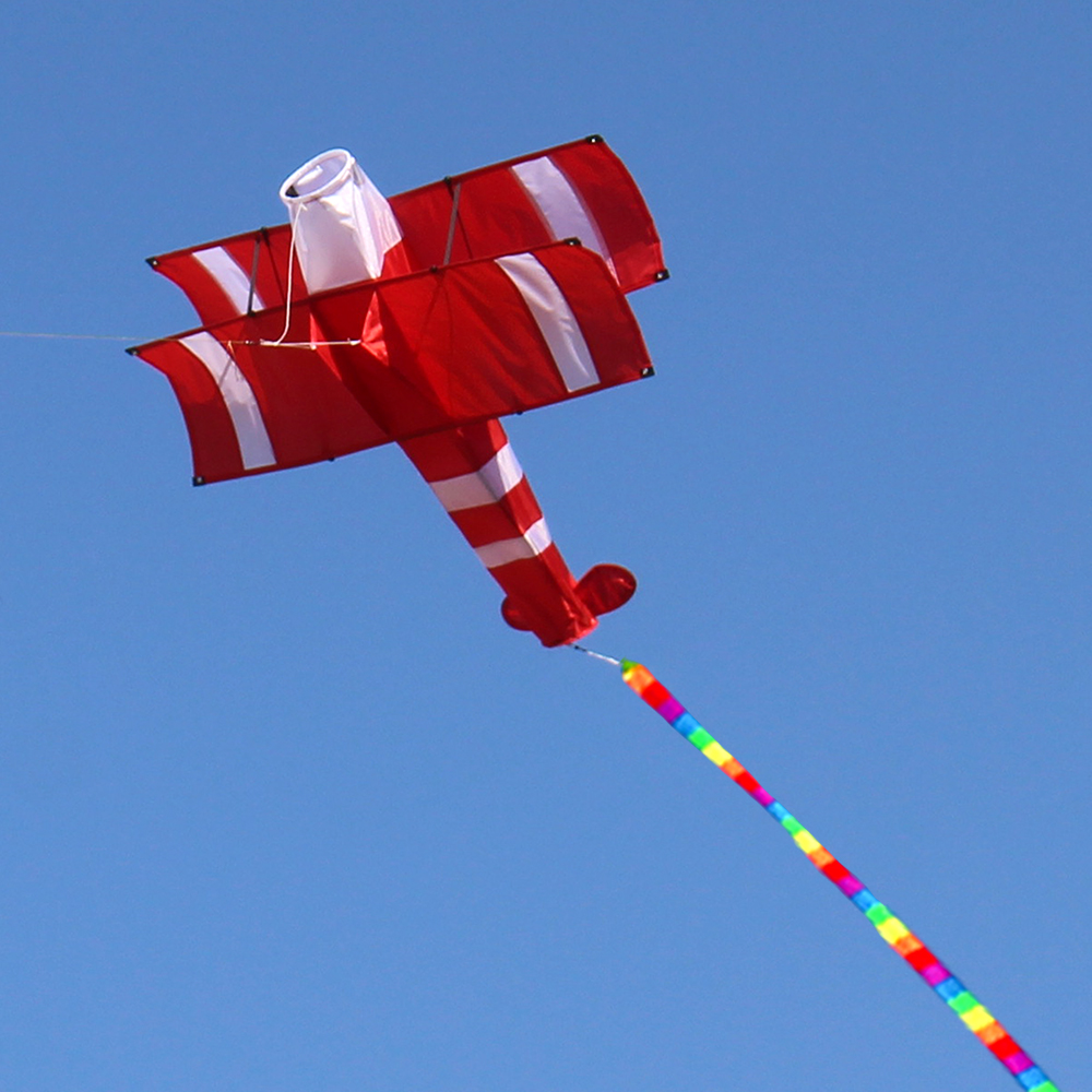 3d enkelt linje rød fly drage sport strand med håndtag og snor let at flyve factory outlet