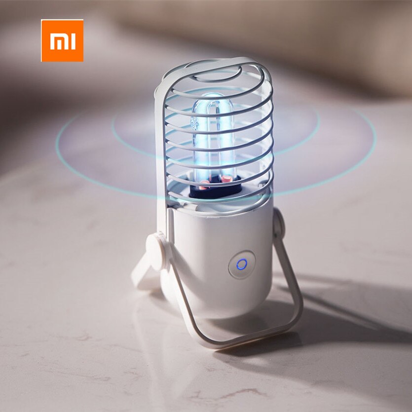 Xiaoda poratble usb uvc bakteriedödande ozon sterilisering bordslampa ultraviolett uv sterilisator ljusrör för hem badrum