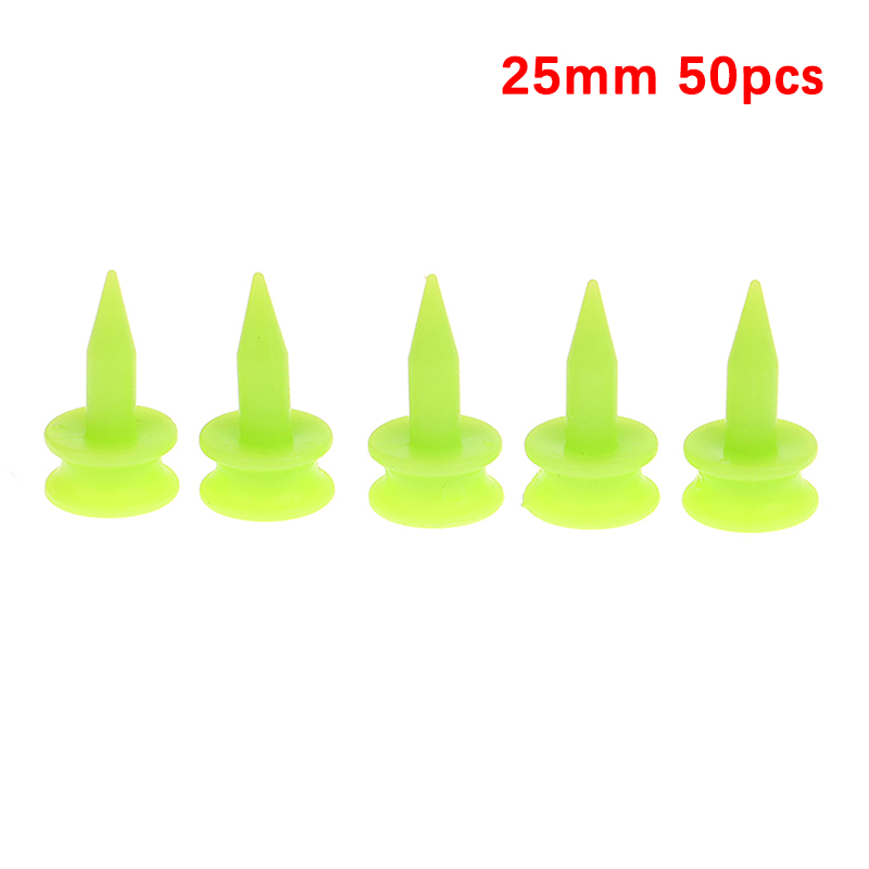 50Pcs Golf Tees Perfect For Teeing The Ball Improve Accuracy Training Golf 25MM 0.98' Castle Green Golfer Accessory: WHITE