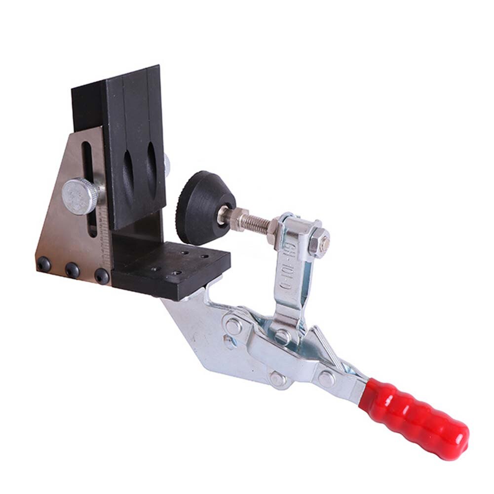 Outil de perçage Oblique pour le travail du bois Guide de perforateur Guide de perçage incliné outil de perçage de gabarit pince et pas de foret Kit de charpentier