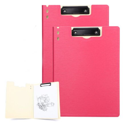 2pcs File board folder information test paper storage a4 roll plywood pad student writing office supplies: NO7