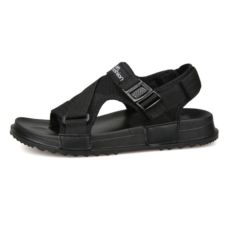 Sandals Men shoes Gladiator Men's Sandals Roman Men Shoes Summer Flip Flops Gray Black Flat Sandals Large Size 45 46: 3085  Black / 41