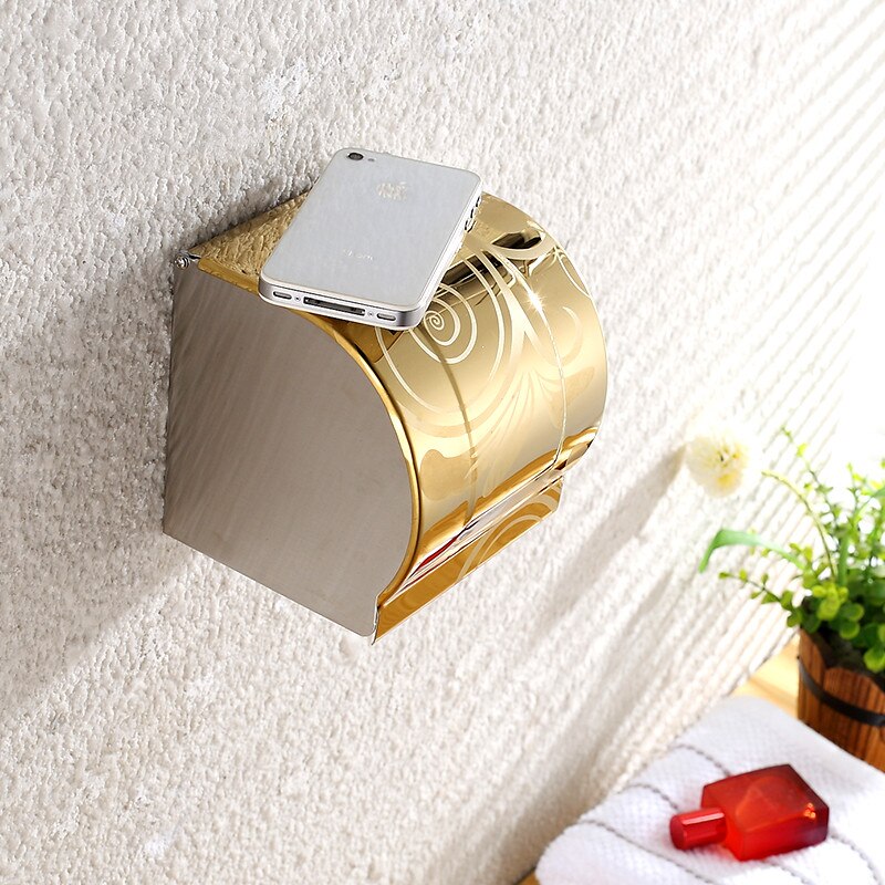Stahl Zauberstab WC Papier Kasten Porta Carta Igienica Bianco Higienico Wasserdicht Wc WC Papier Halfter Gewebe Wc Papier Halfter