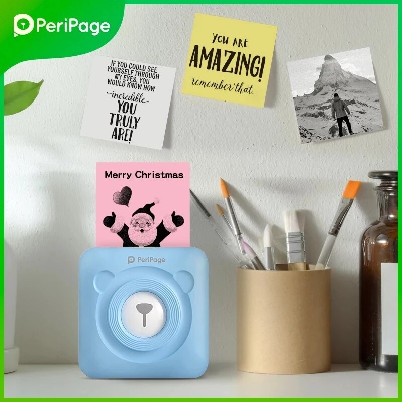 PeriPage – Mini-imprimante thermique Portable pour photos et reçus, 203dpi, Bluetooth sans fil, A6
