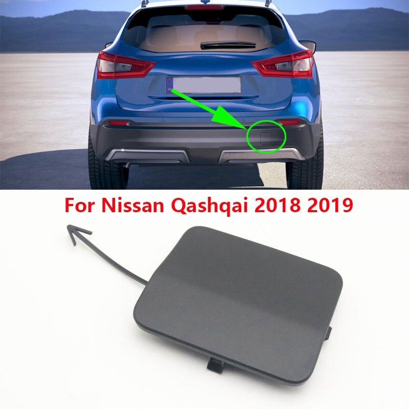 Crochet de remorquage pour pare-choc arrière, accessoire de couverture de remorque pour Nissan Qashqai