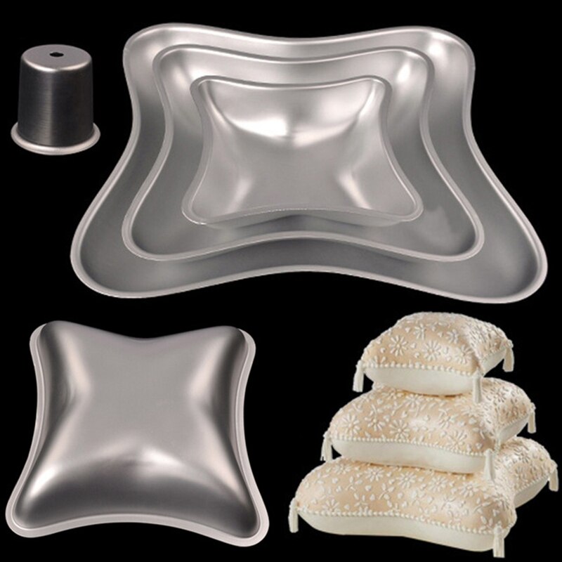 forma de almohada molde para pasteles y magdalenas de aleación de silicona gran herramienta para hornear magdalenas y magdalenas antiadherente reutilizable resistente al calor