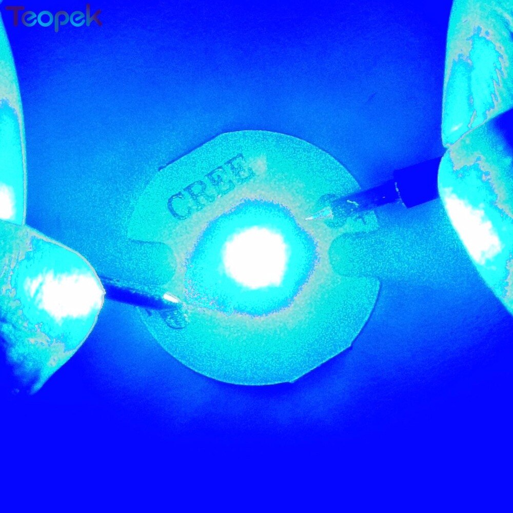 5pcs Cree XLamp XT-E XTE 1W-5W Royal Blue 450NM-452NM High Power LED Emitter Bulb Lamp16mm Or 20mm PCB For Plant Glow