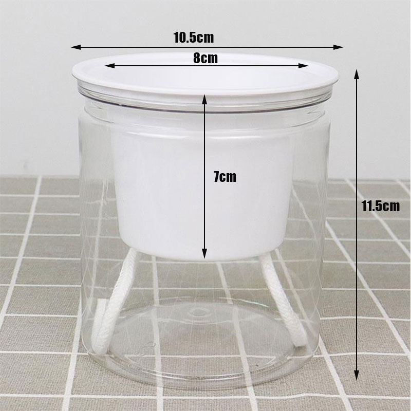 Round Automatic Water Absorption Self-watering Flowerpot Hydroponic Flower Pot Succulent Planters