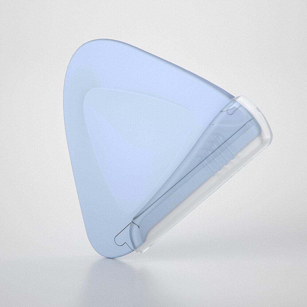 2 pçs triângulo sobrancelha faca de barbear rosto navalha faca de aço inoxidável macro sobrancelha faca de barbear para mulheres beleza maquiagem ferramentas: purple