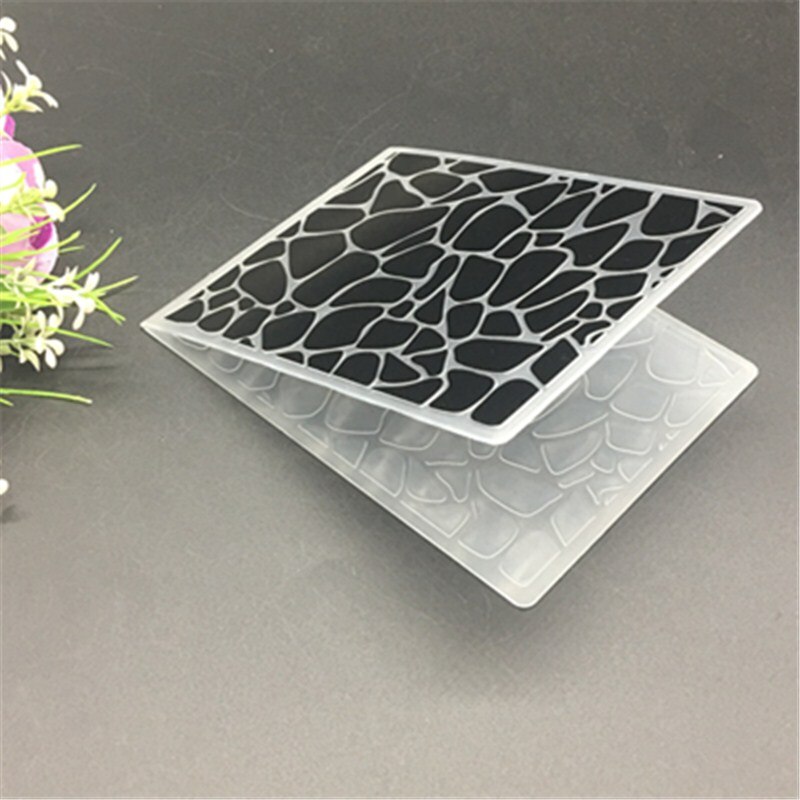 Plastic Embossing Folder stone cobblestone pattern DIY scrapbook album card packing decoration cutting dies paper craft