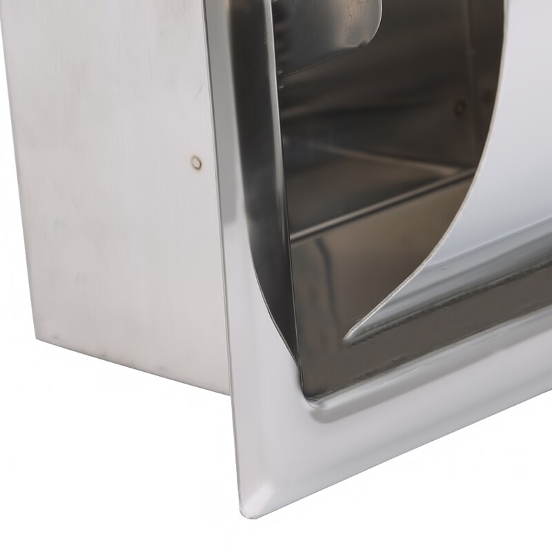 in Acciaio Inox Lucido Cromato Portarotolo di Carta del Supporto A Parete Montato A Scomparsa Portarotolo di Carta di Trasporto di Goccia