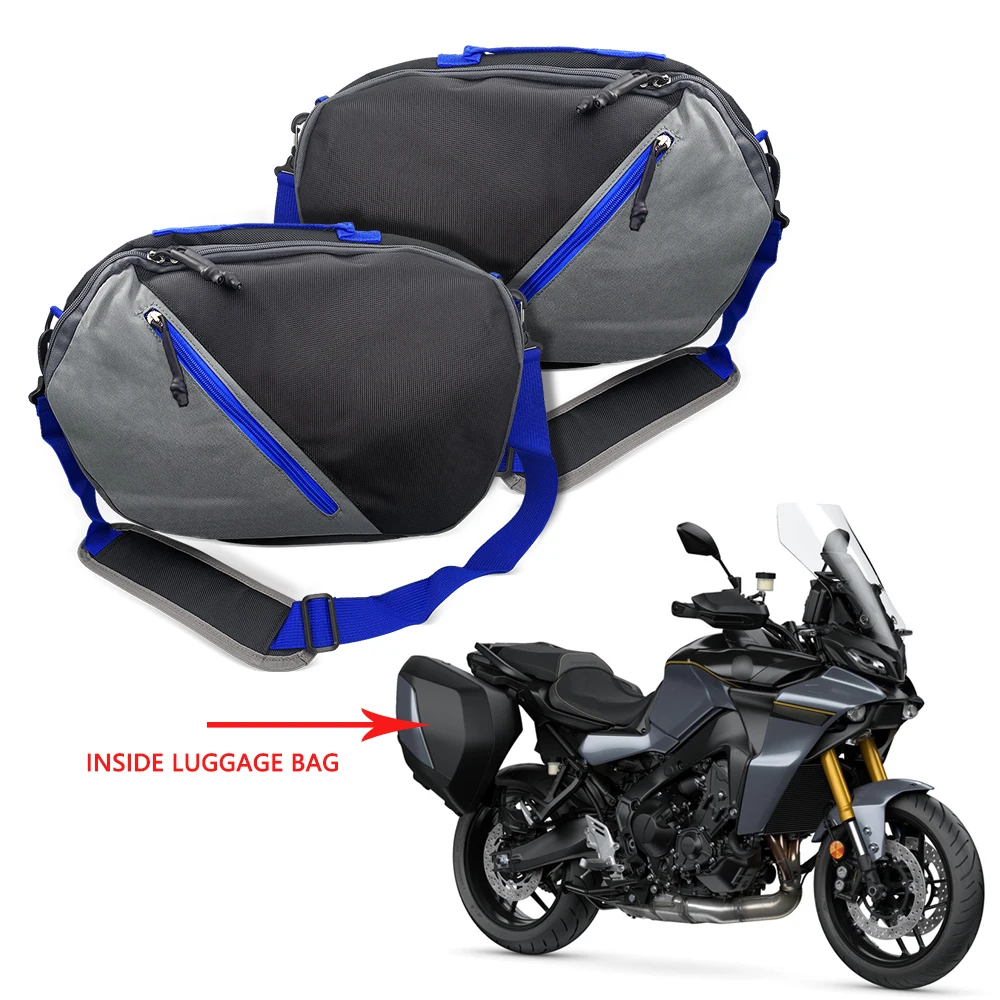 Bolsas de equipaje para motocicleta, bolsillos laterales, bolsas interiores expandibles negras Tracer900 para Tracer 9 GT TRACER 900GT