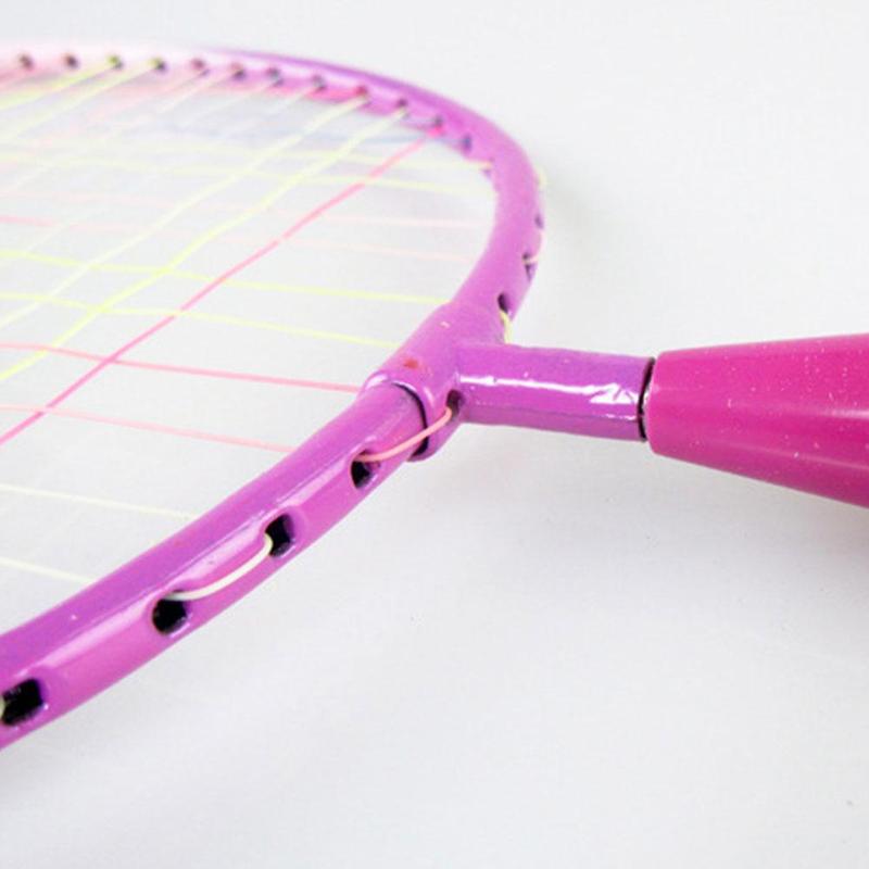 1 par de raquetas de bádminton para niños, para interior y exterior, conjunto de bádminton para jugar, raquetas de deporte más ligeras D7S3