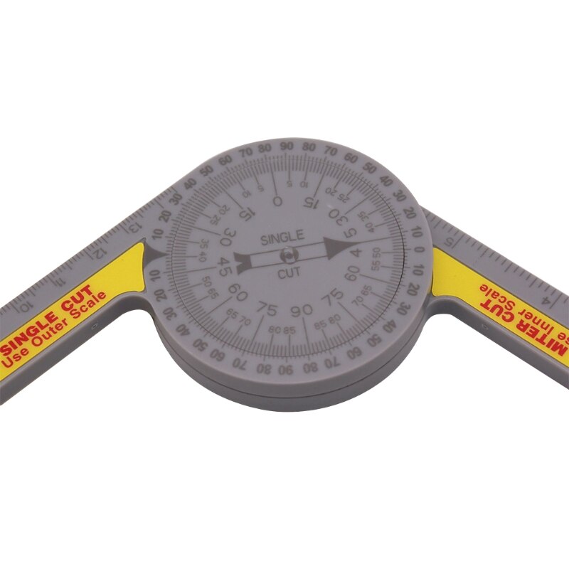 Horizontal Calibration Miter Saw Protractor Angle Finder Gauge Goniometer Ruler 85WF
