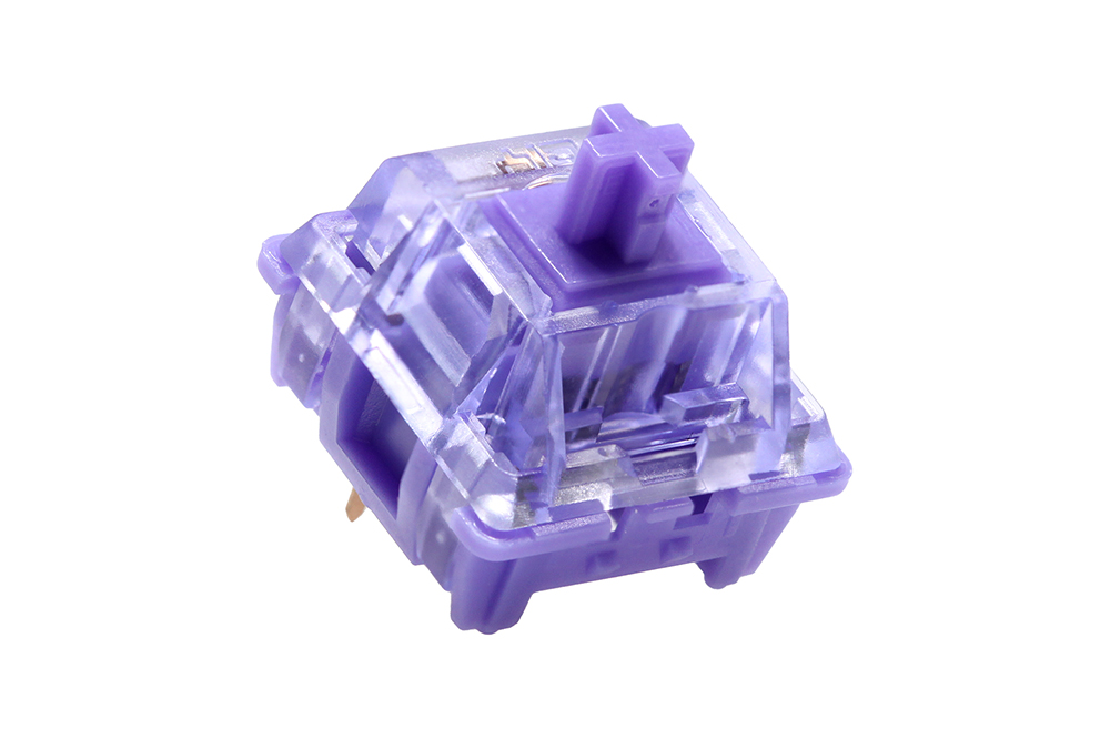 CIY Asura Switch Pre Advanced Tactile Switch 50g do gier Klawiatura mechaniczna Długa sprężyna PC POK Nylon Lubed 50M Fioletowy: Czerwony