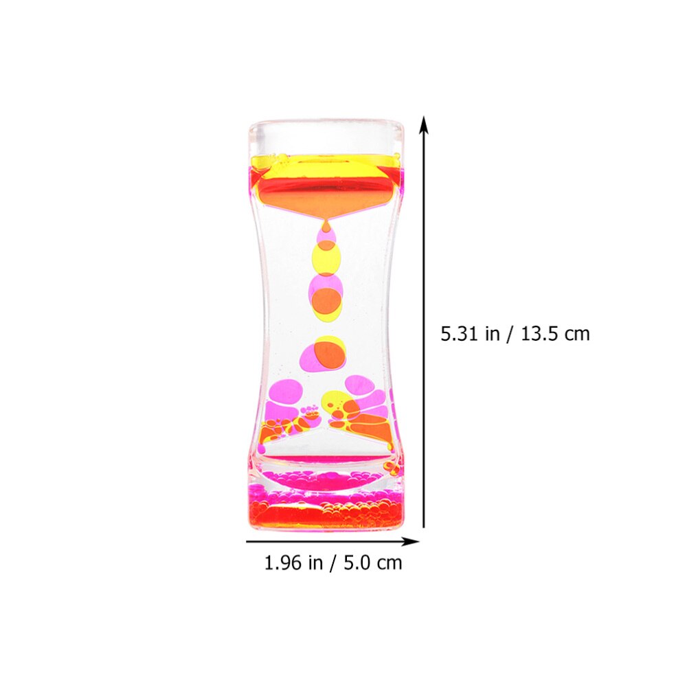 Slim Waist Liquid Motion Bubbler Timer Desk Two-color Action Liquid Timer