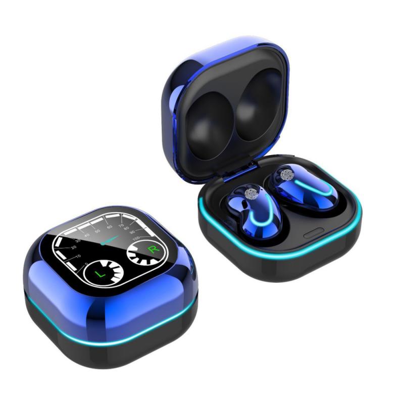 TWS Bluetooth 5,1 Kopfhörer Mit Ladung Kasten Drahtlose Kopfhörer HD Stereo Sport Wasserdichte Ohrhörer Kopfhörer Mit Mikrofon: Blau