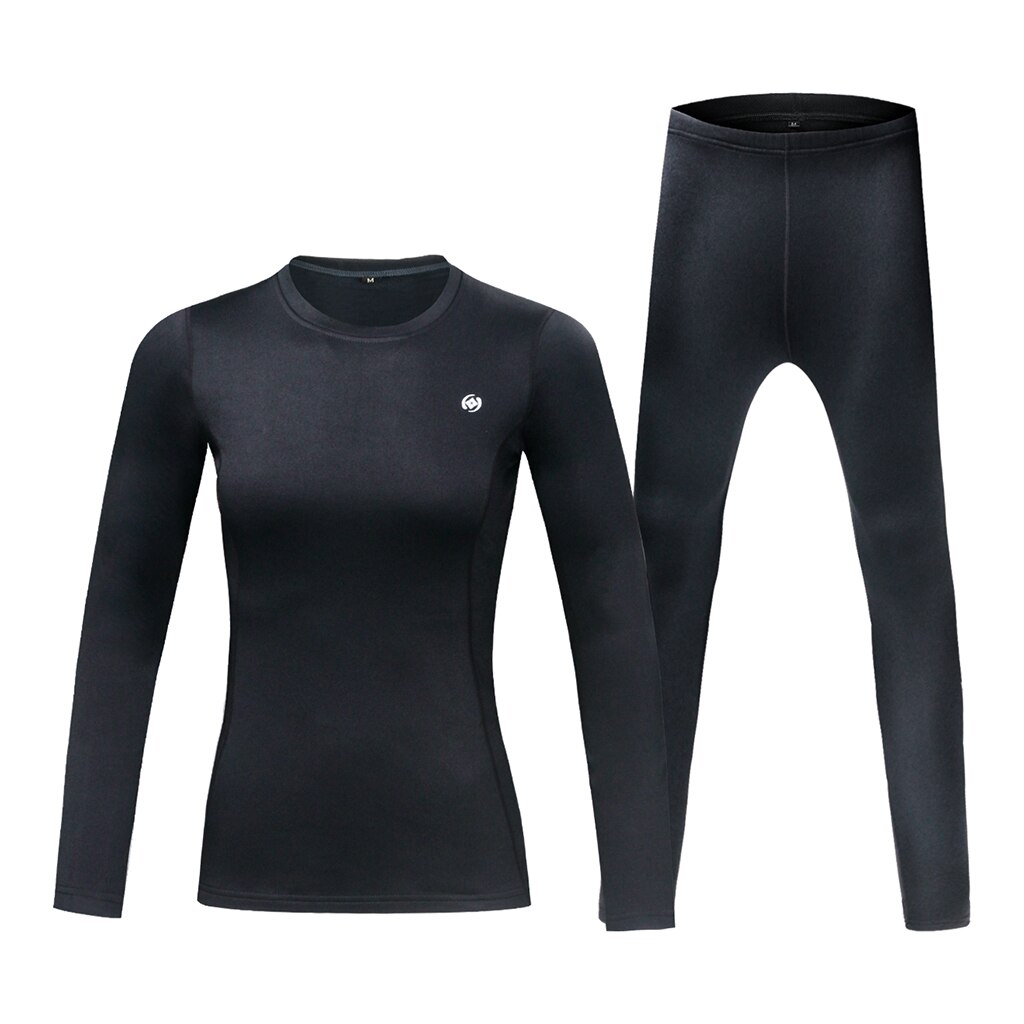 Femmes Sous-Vêtement Thermique Mis Hiver Couche Polaire Supérieure Et inférieure Ensemble Manche Longue T-Shirts de Ski Respirant Sous-Vêtement Thermique