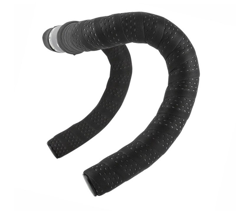 Cinta de manillar de bicicleta de carretera, corcho EVA PU, cinta de manillar de bicicleta, suave, , amortiguación de ciclismo, correa de fijación antivibración: Negro