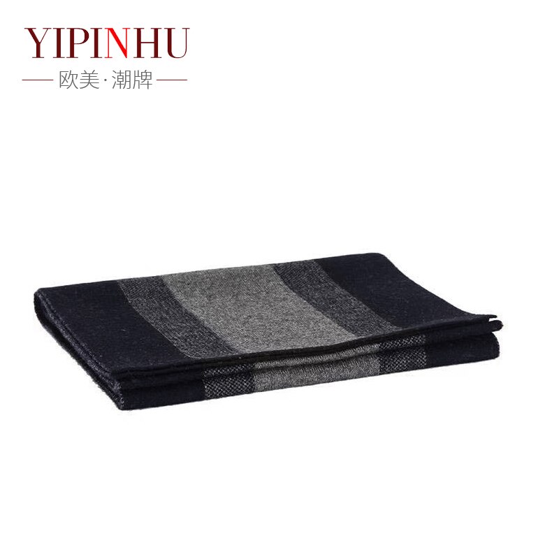 Qiu dong – écharpe en laine Double face pour homme, écharpe en cachemire, , , d&#39;anniversaire, loisirs, joker: Marine Bleu